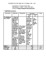 Đề kiểm tra giữa học kì I môn Vật lí lớp 8 - Năm học 2016-2017